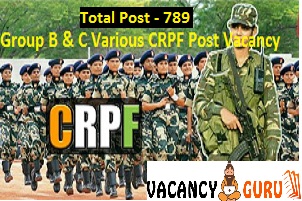 CRPF Paramedical Staff Recruitment Offline Form 2020
