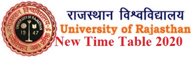 Rajasthan University Time Table 2020