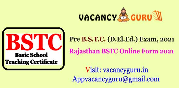 Rajasthan BSTC Online Form 2021 or Syllabus BSTC Best ...