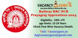 Railway RRC NCR Prayagraj Apprentices 2024