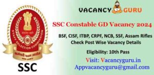 SSC Constable GD Online Form 2024