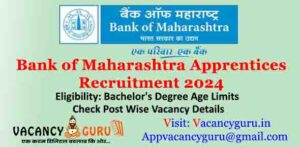 Bank of Maharashtra Apprentices Recruitment 2024 For 600 Post