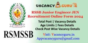 Rajasthan Junior Engineer JEN Recruitment 2024