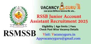 RSSB Junior Account Assistant Recruitment 2025