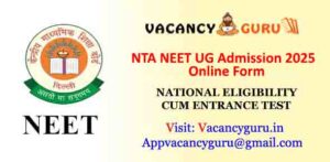 NTA NEET UG Admission 2025